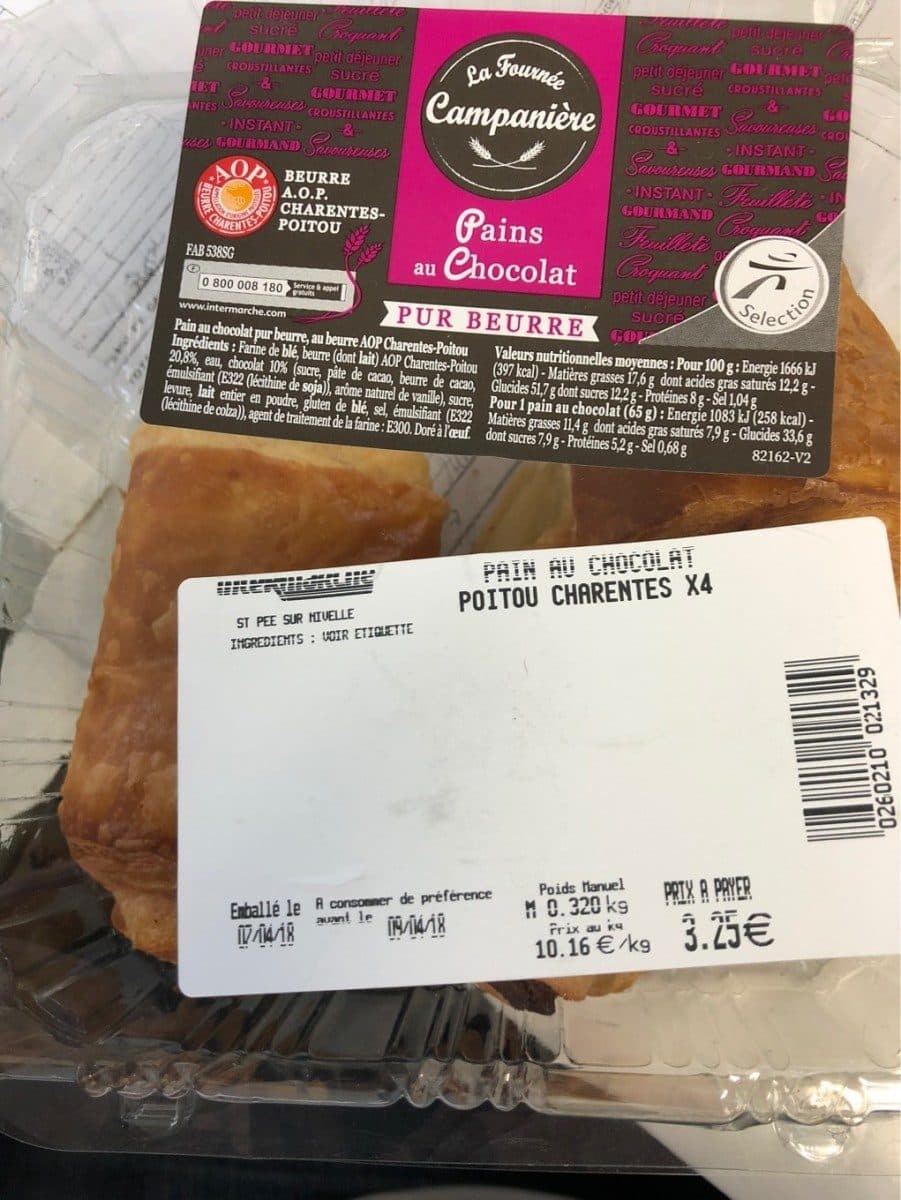 La Fournée Campanière Pain au chocolat poitou charentes 4 packshot