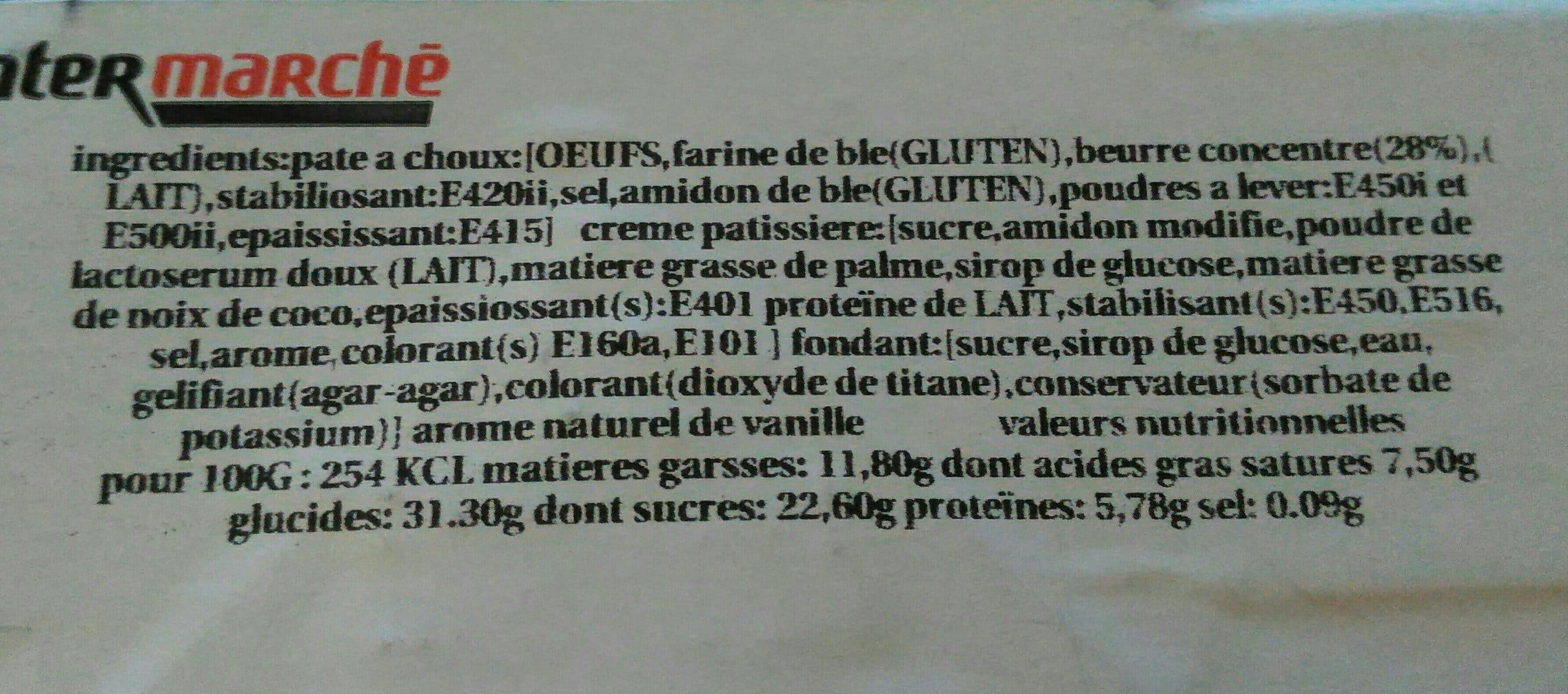 Open Food Facts Éclair à la vanille packshot