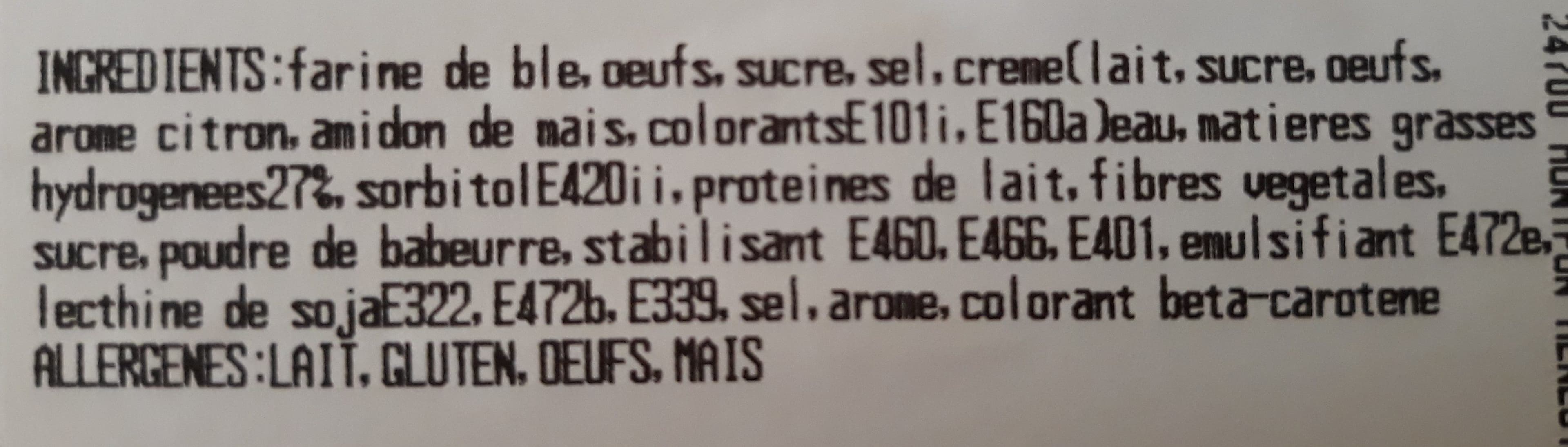 Open Food Facts Tartelettes citron meringué packshot