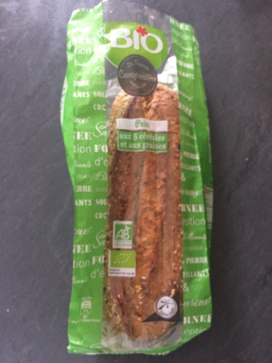 Open Food Facts Pain aux 5 cereales et aux graines packshot