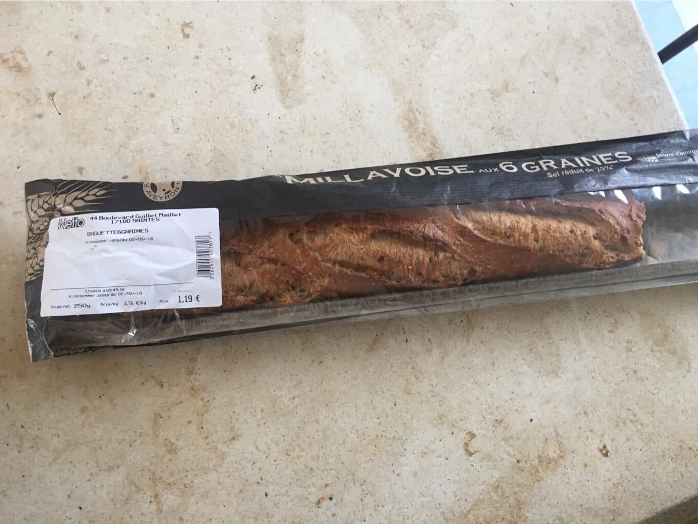 Baguette 6 Grains NETTO packshot