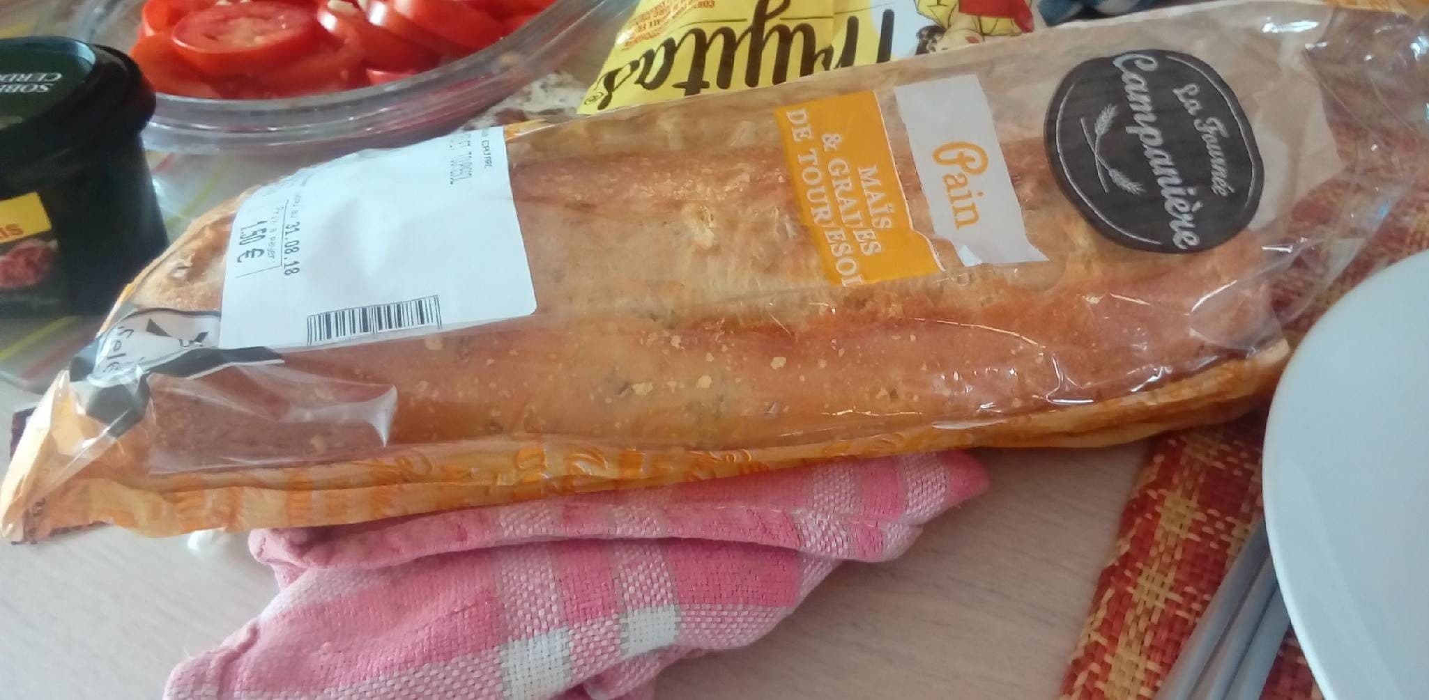 Open Food Facts Pain au mais et tournesol packshot