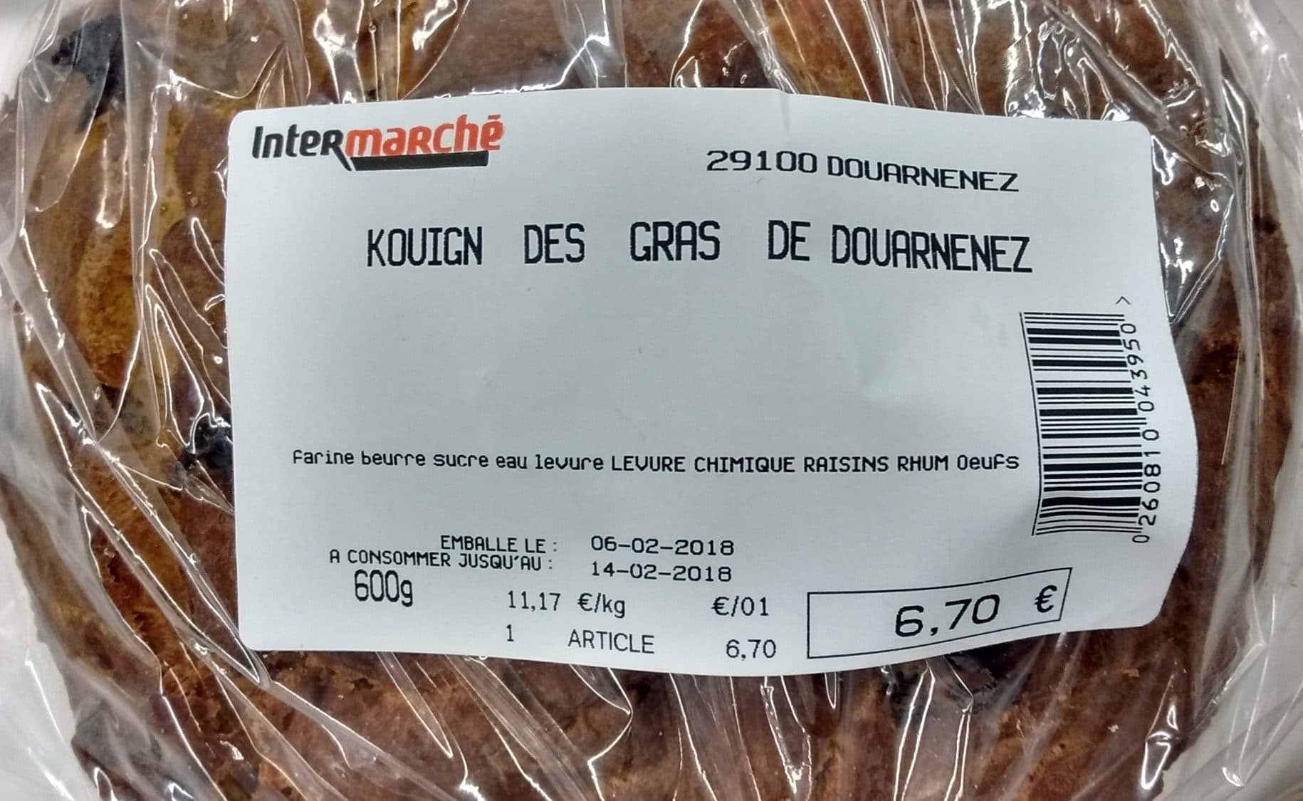 Intermarché Kouign des Gras de Douarnenez packshot