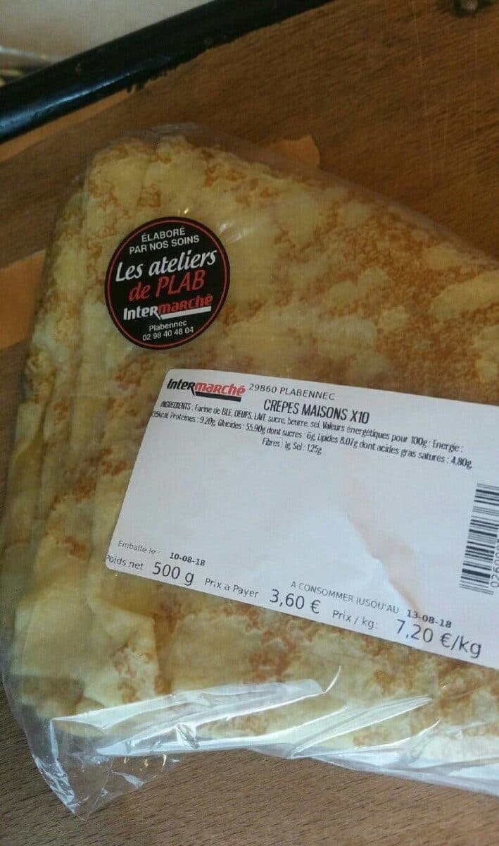 Intermarché Crêpes maisons packshot