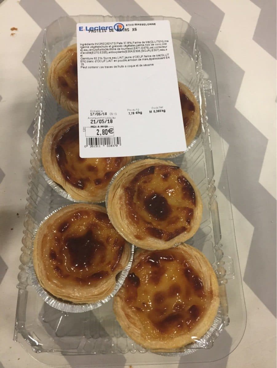 Open Food Facts Pasteis de natas packshot