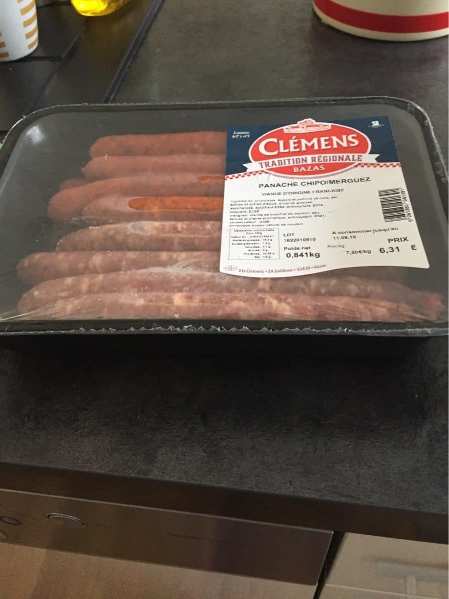 Open Food Facts Panache chipo merguez packshot