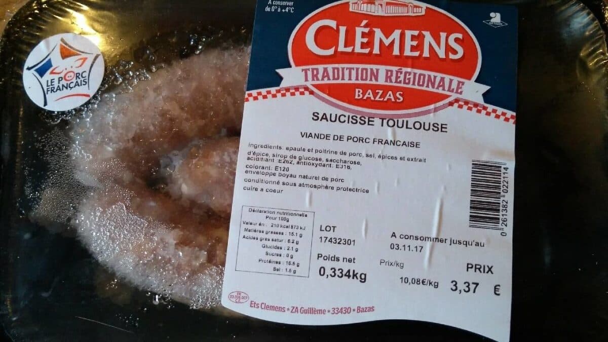 Open Food Facts Saucisse de Toulouse packshot