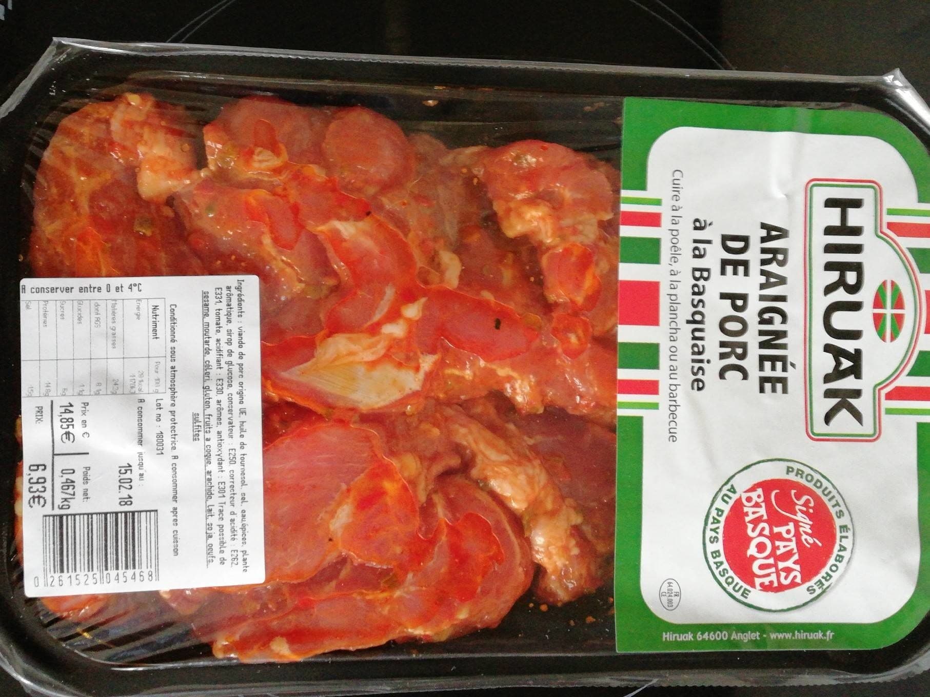Hiruak Araignée de porc basquaise packshot
