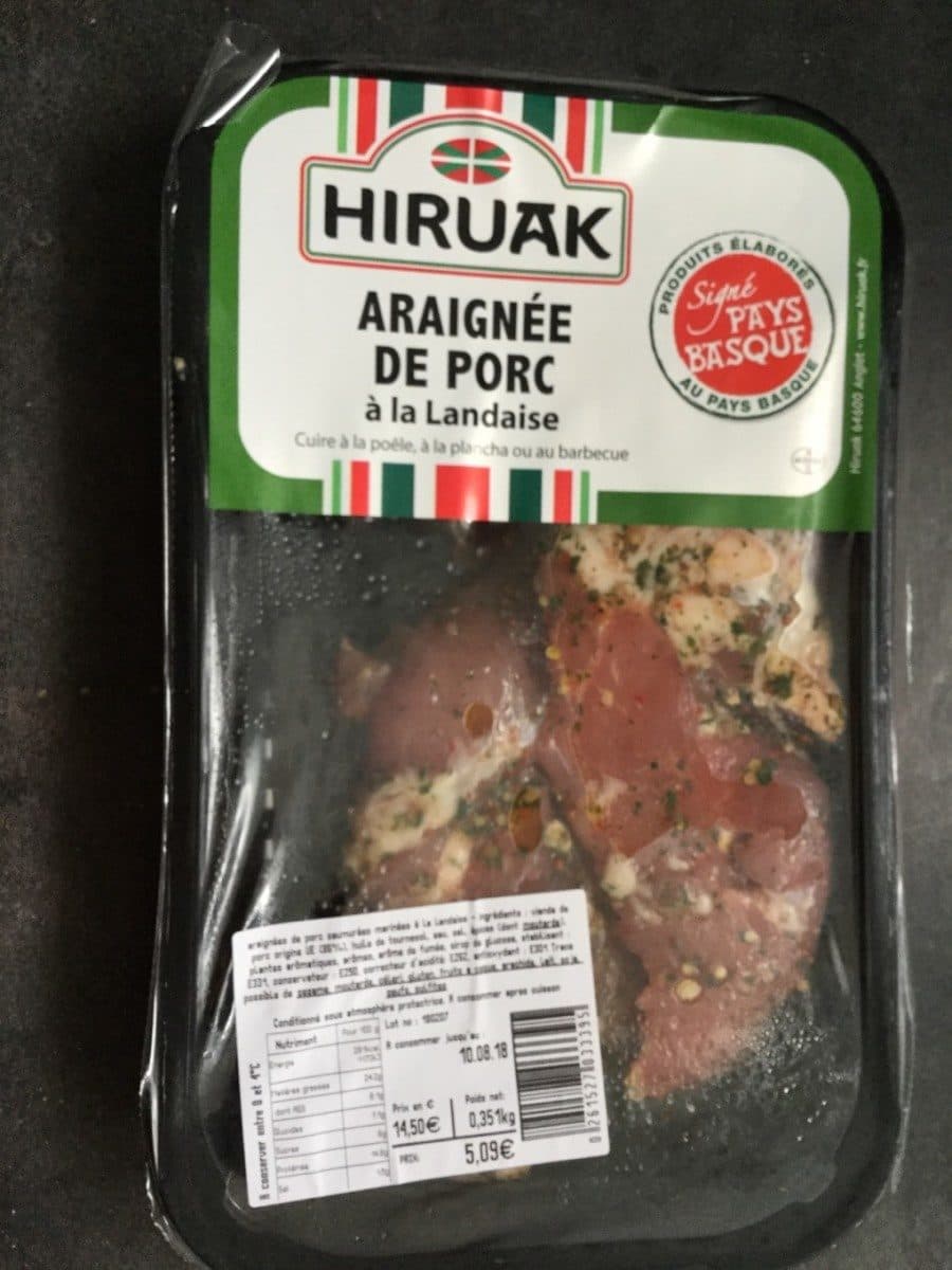 Hiruak Araignee de porc packshot