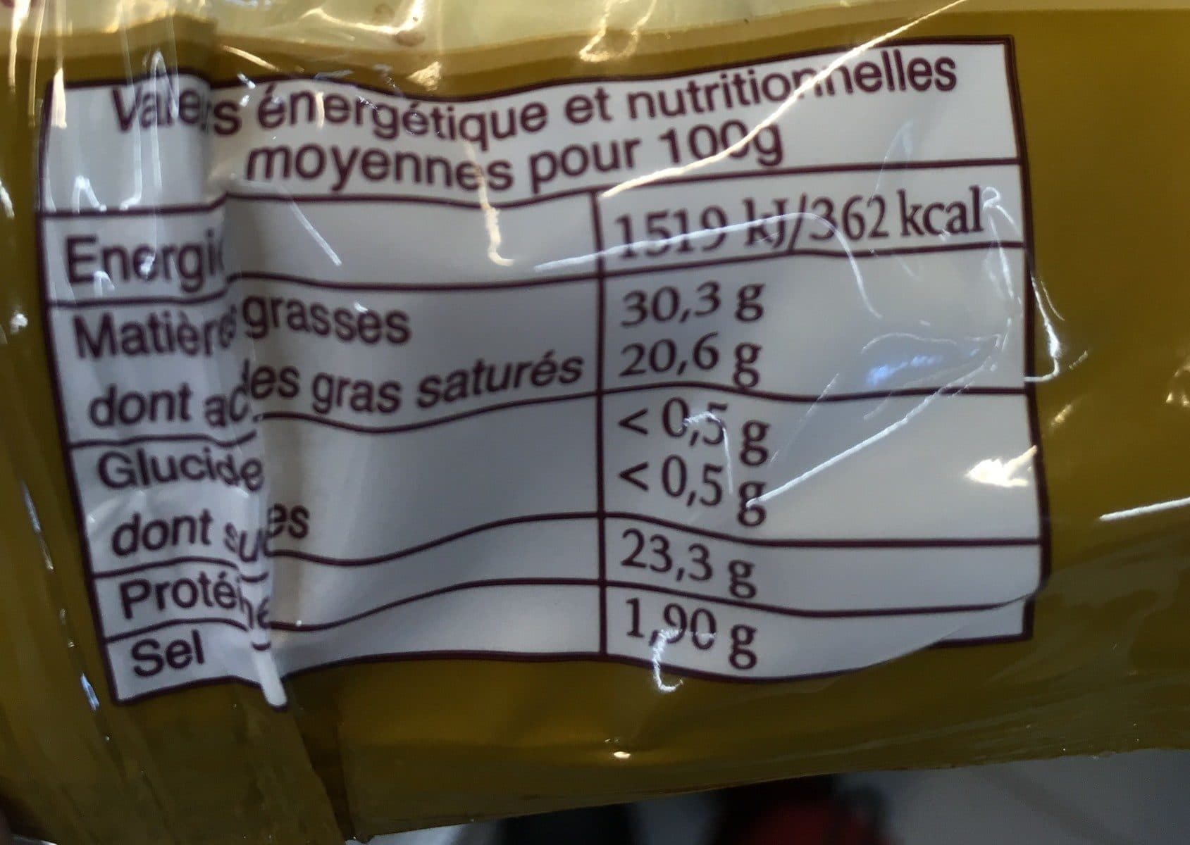 Open Food Facts Gouda au cumin packshot