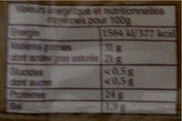 Open Food Facts Gouda au Cumin packshot