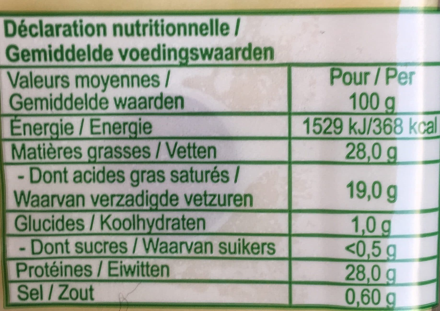 Vert Bosquet Emmental packshot