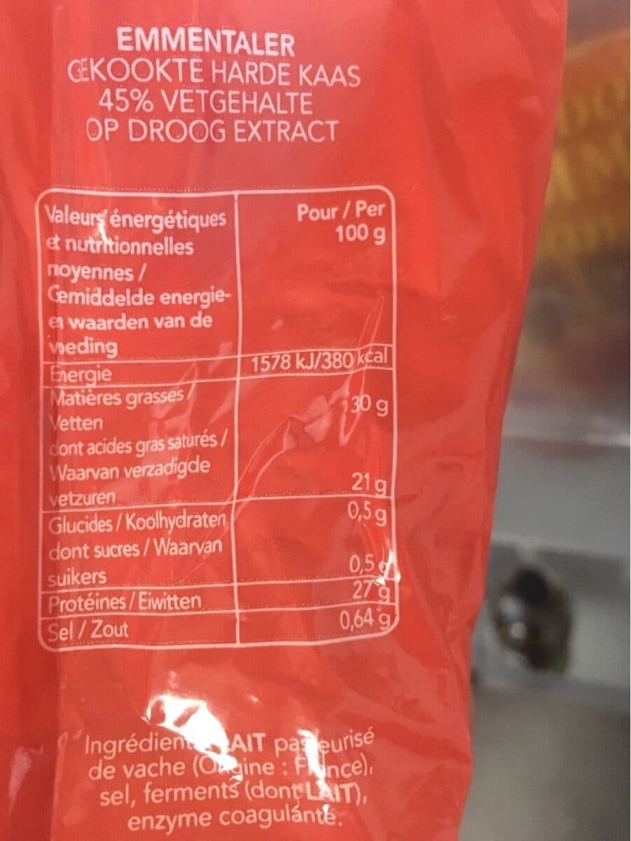 Open Food Facts Emmental français packshot