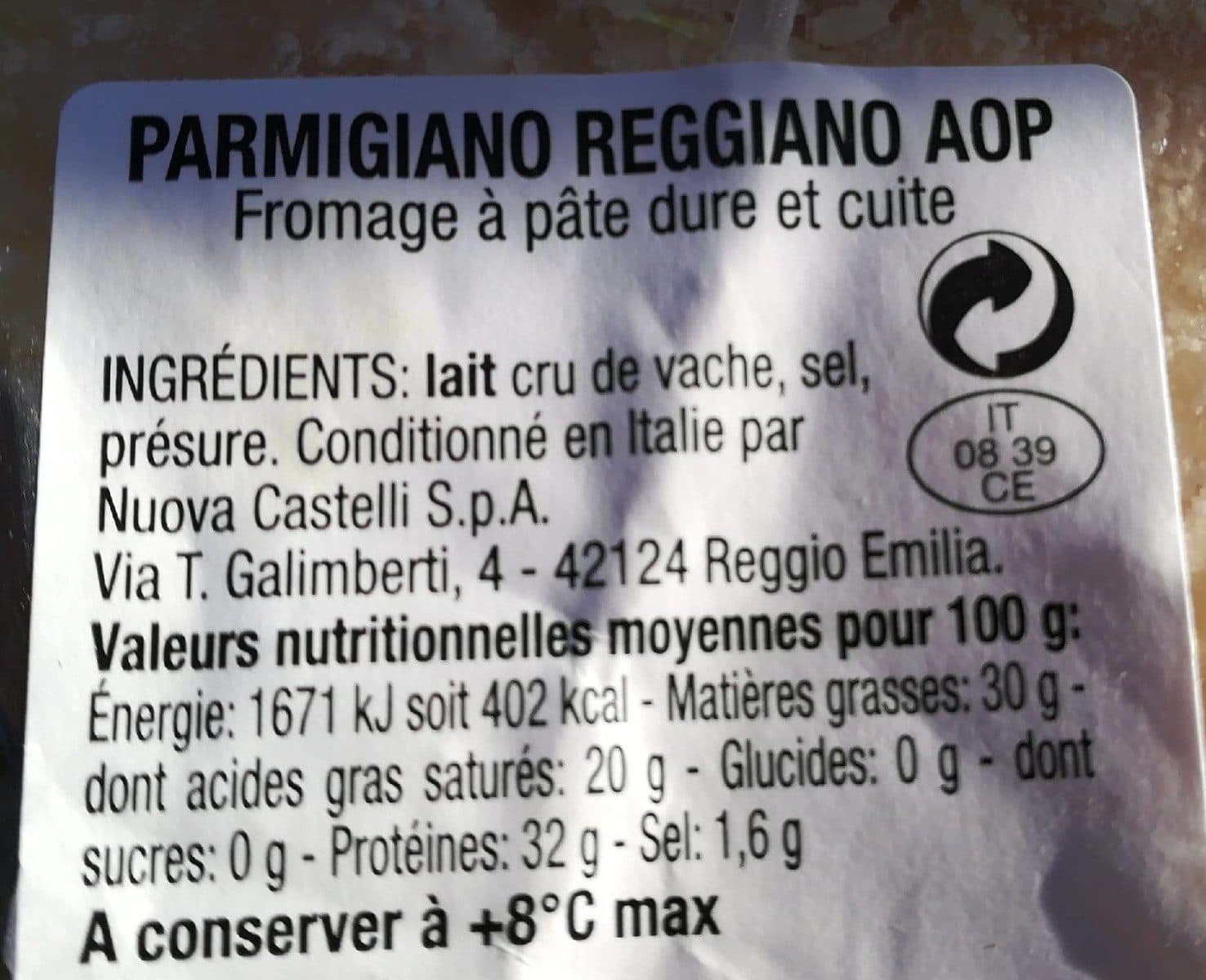 Open Food Facts Parmigiano reggiano packshot