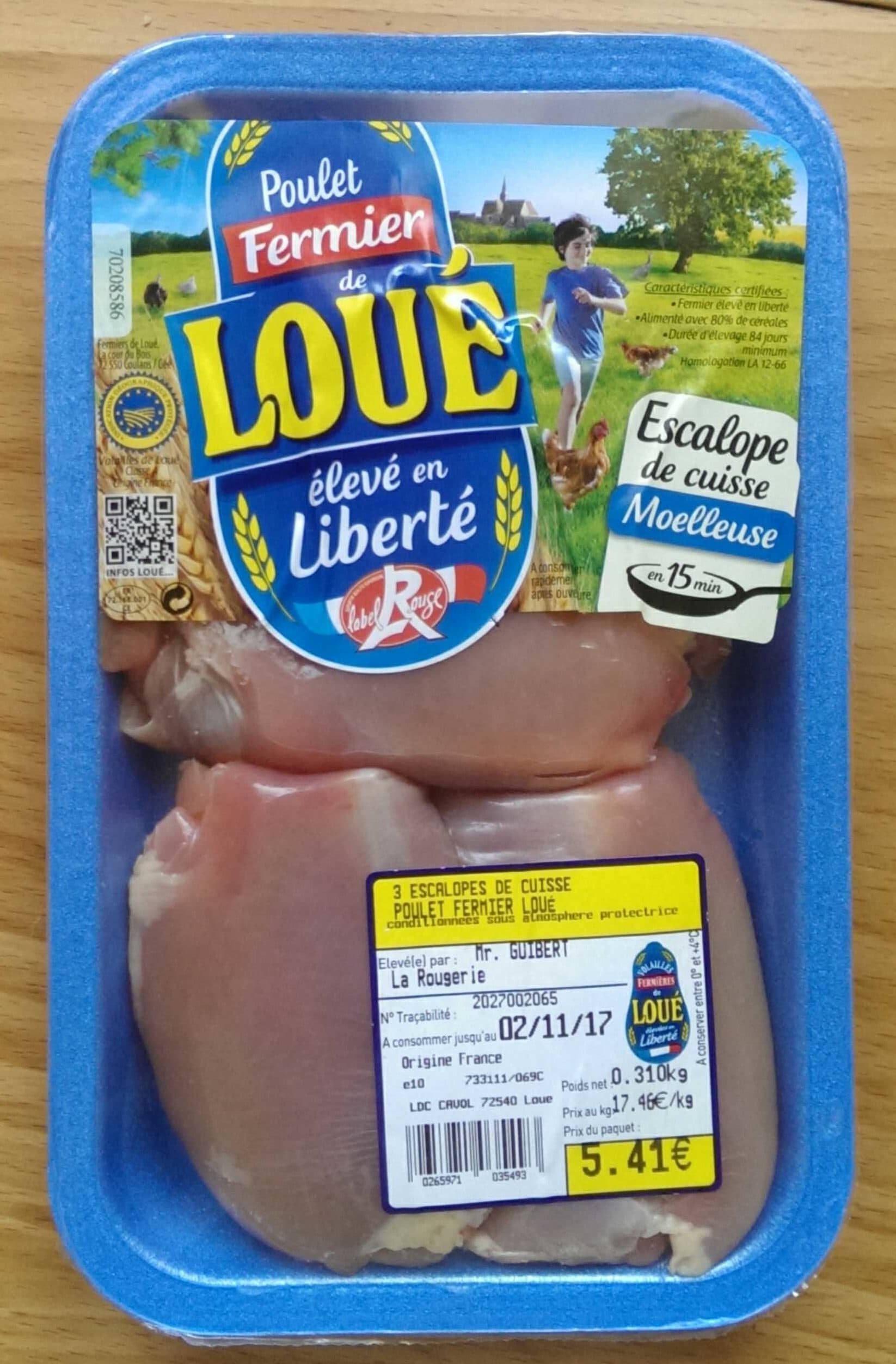 Loué Escalopes de poulet packshot