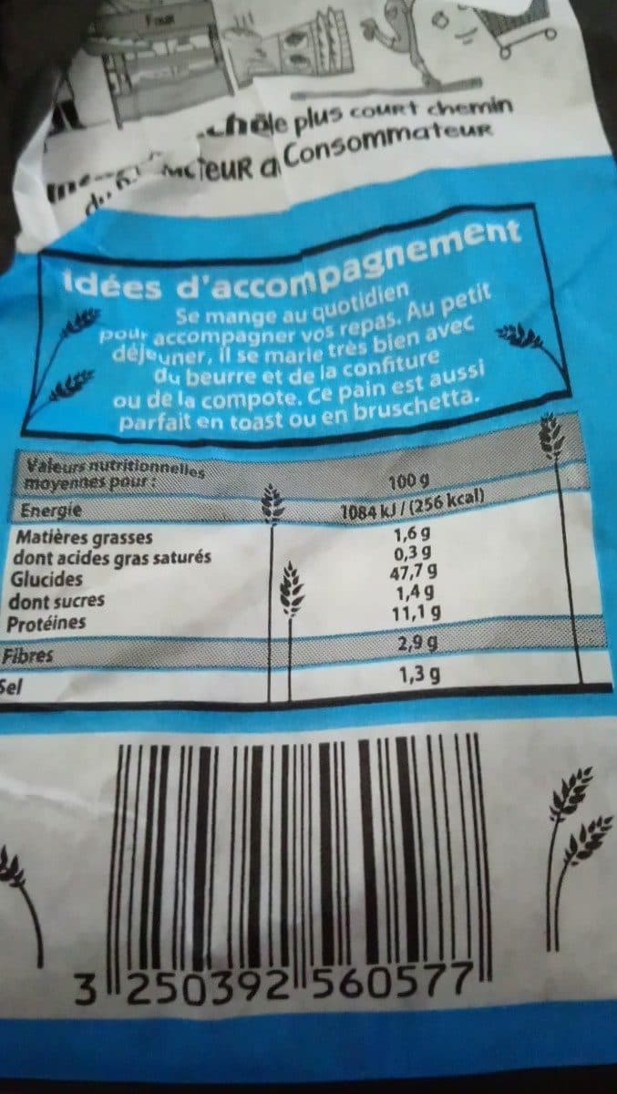 Open Food Facts Pain épeautre packshot