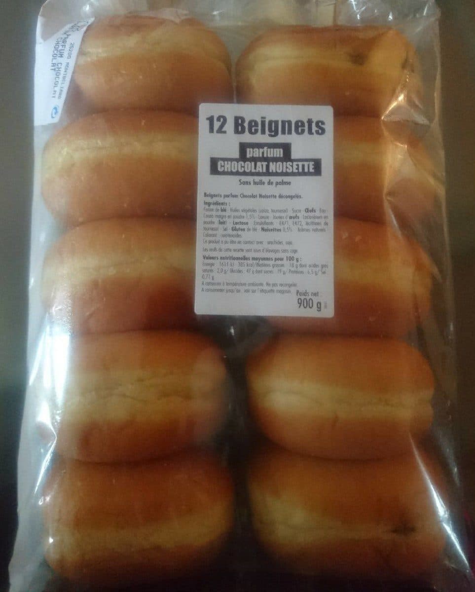 Open Food Facts 12 Beignets parfum chocolat noisette (sans huile de palme) packshot