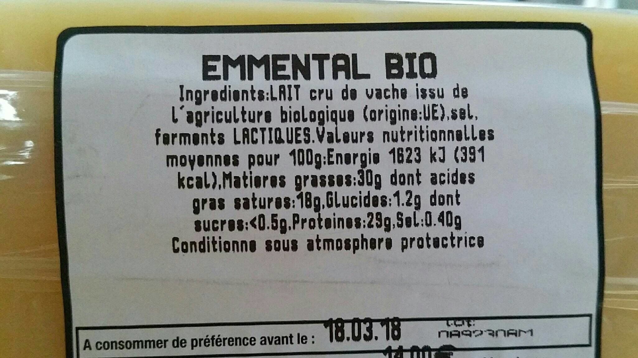 Lis D'or Emmental bio packshot
