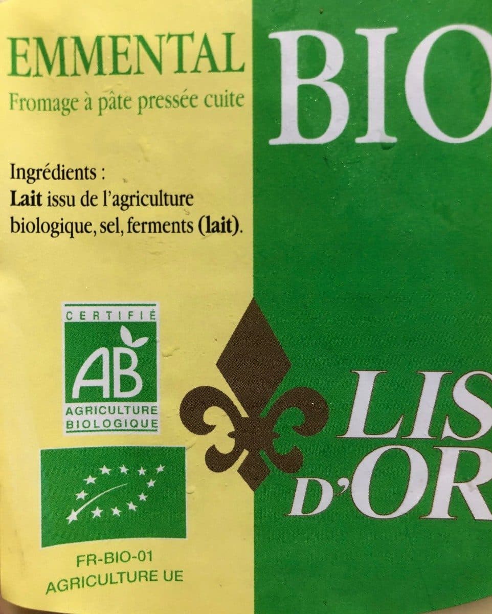 Lis d'Or Emmental Bio packshot