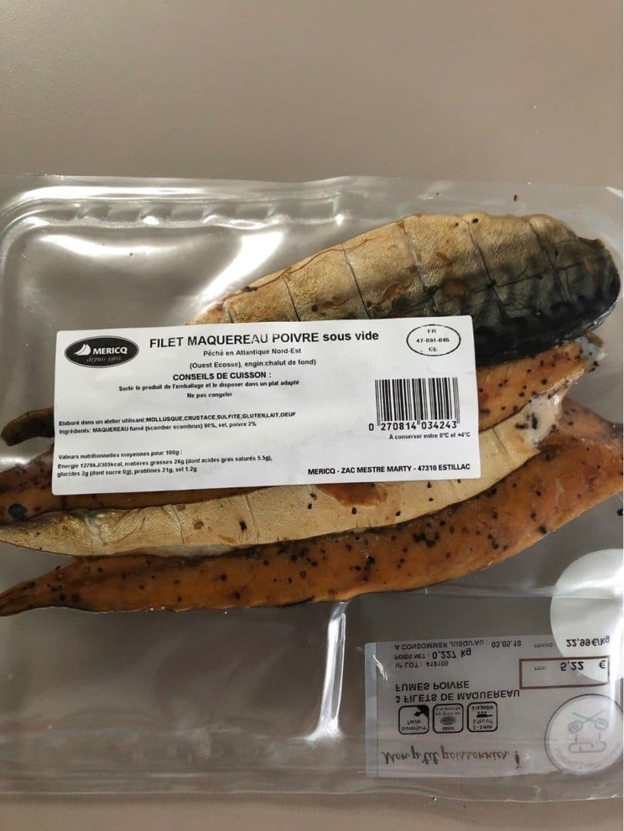 Open Food Facts Filet de maquereau packshot