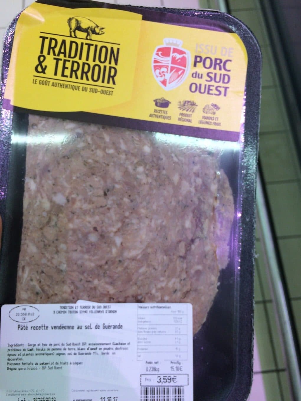 Tradition et terroir sud ouest Pate recette vendeenne sel de guerande packshot