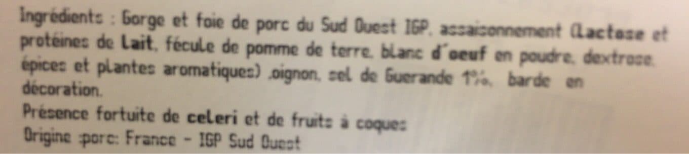 Tradition et terroir sud ouest Pate recette vendeenne sel de guerande packshot