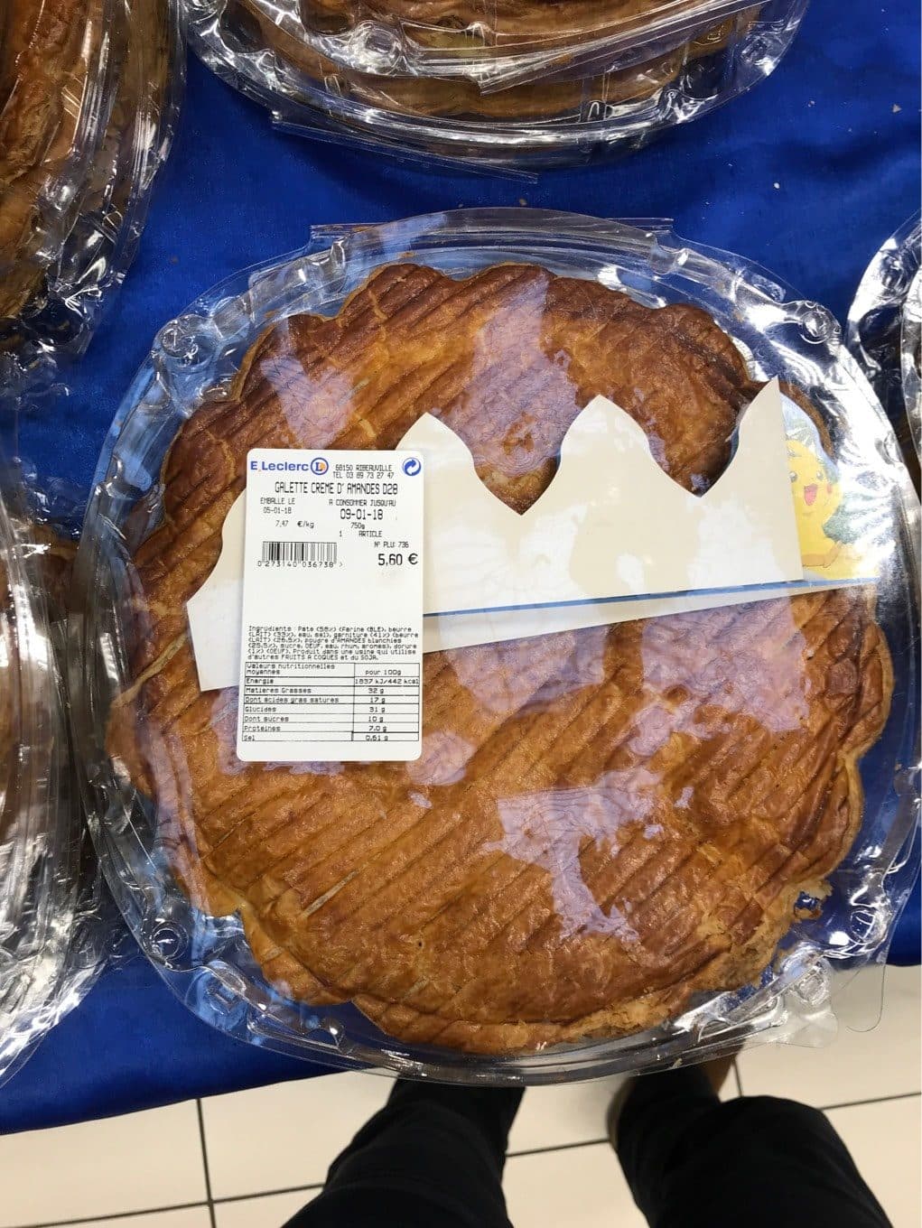 Leclerc Galette creme d’amande packshot