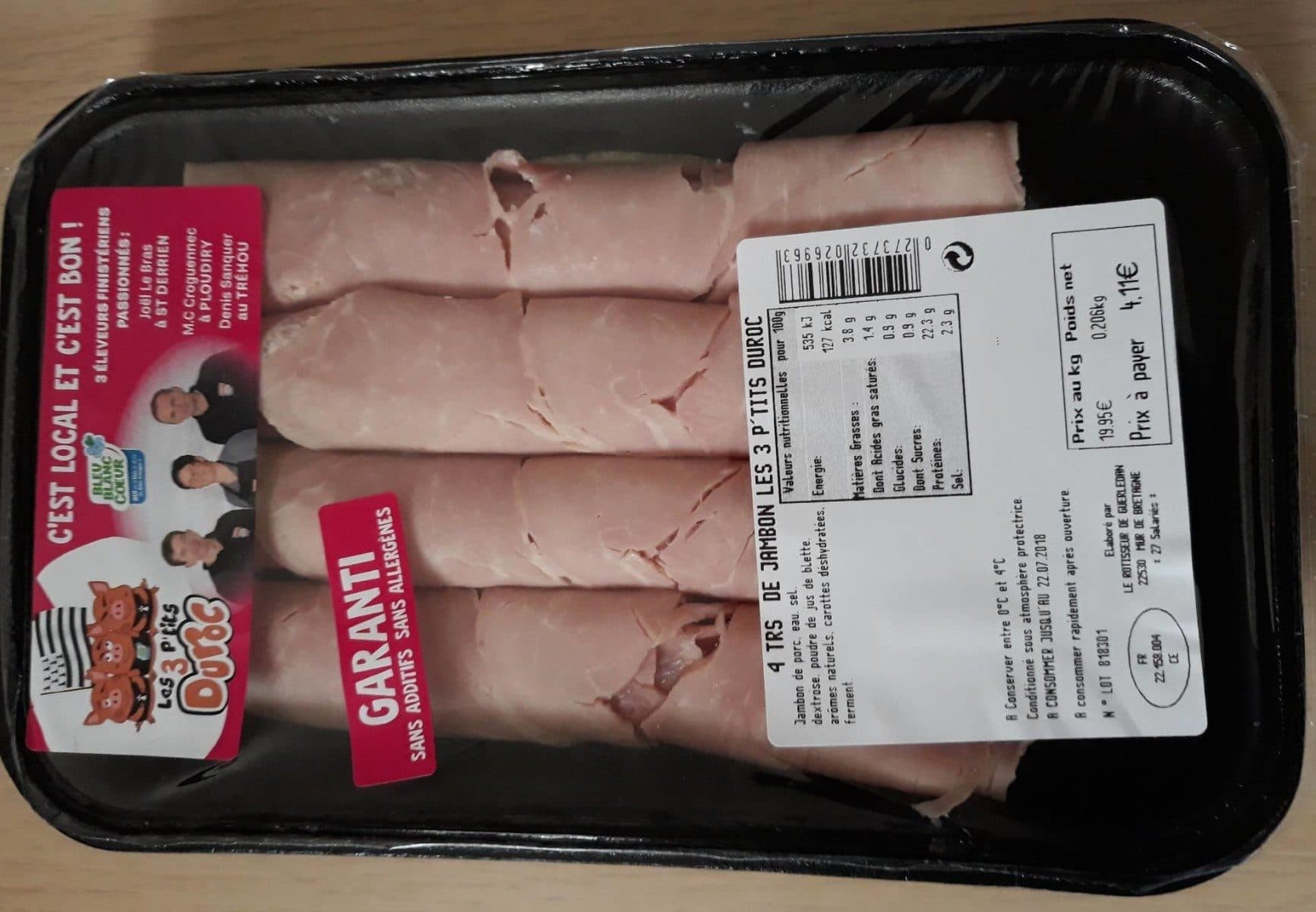 Open Food Facts Les trois p'tit duroc packshot