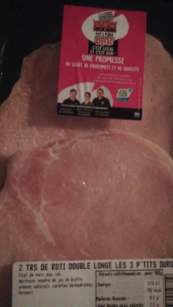 Open Food Facts Tranches de rôti double longe packshot
