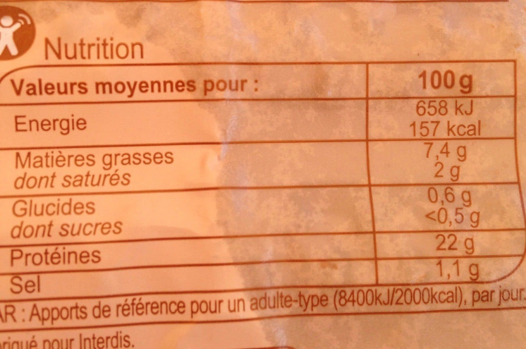 Open Food Facts Poulet saumuré packshot