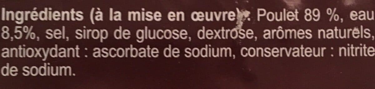 Open Food Facts Poulet cuit et fumé packshot