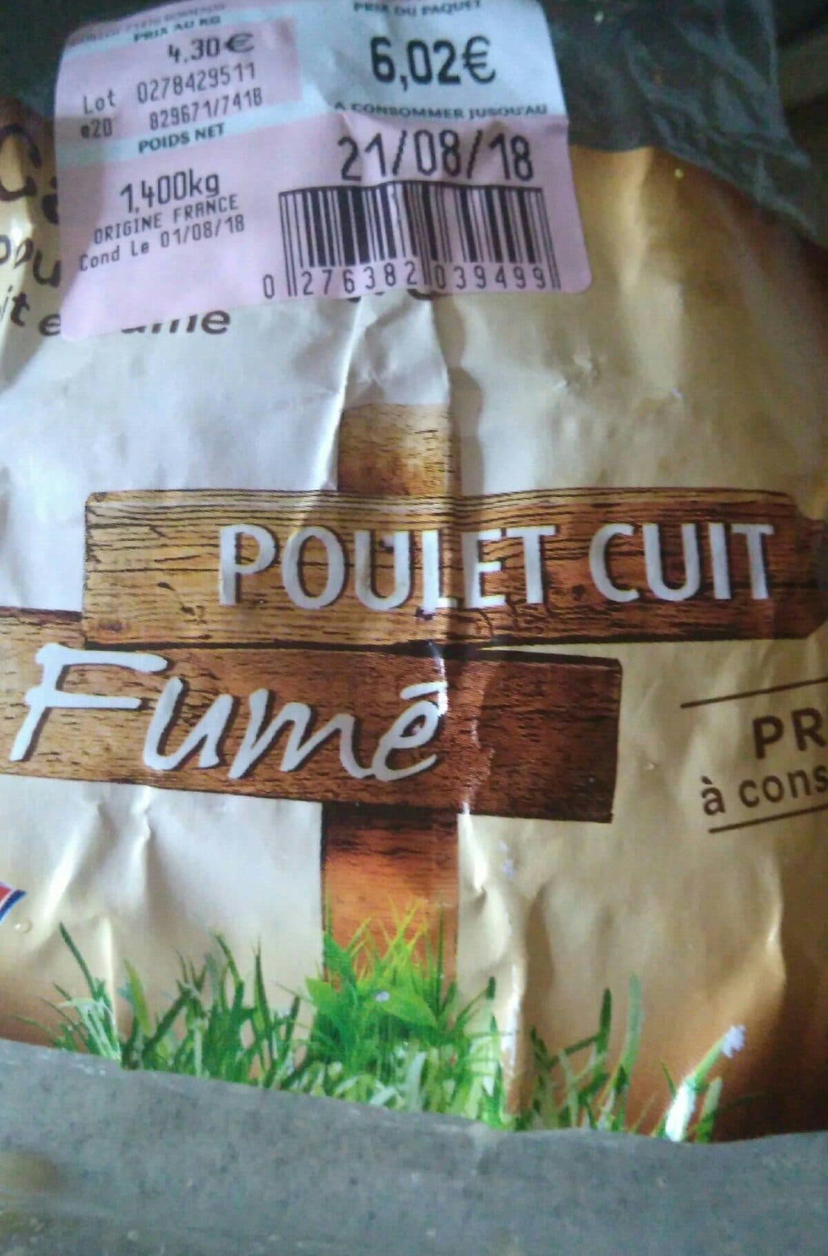 Open Food Facts Poulet cuit Fumé packshot