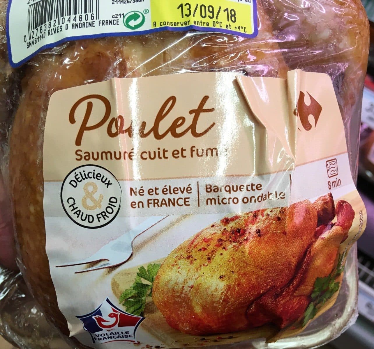 Open Food Facts Poulet saumuré cuit et fumé packshot