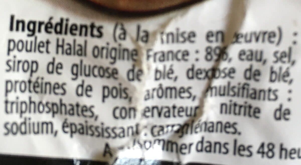 Open Food Facts Poulet cuit fume packshot