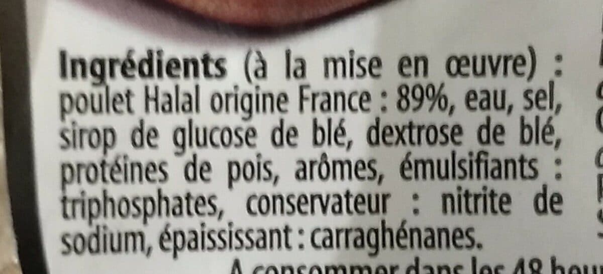Open Food Facts Poulet (cuit fumé) packshot