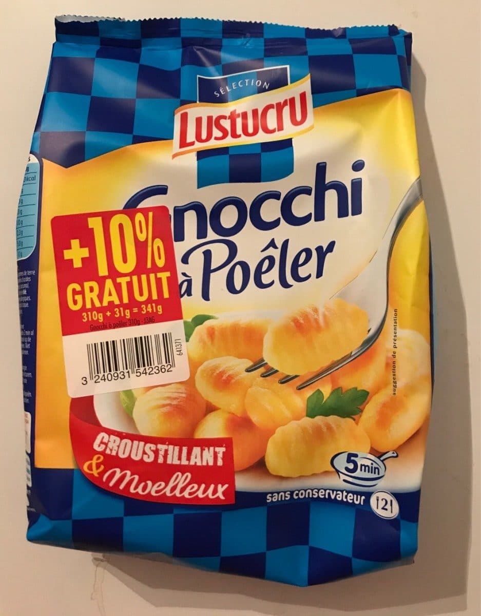 Lustucru Gnocchi a poeler packshot
