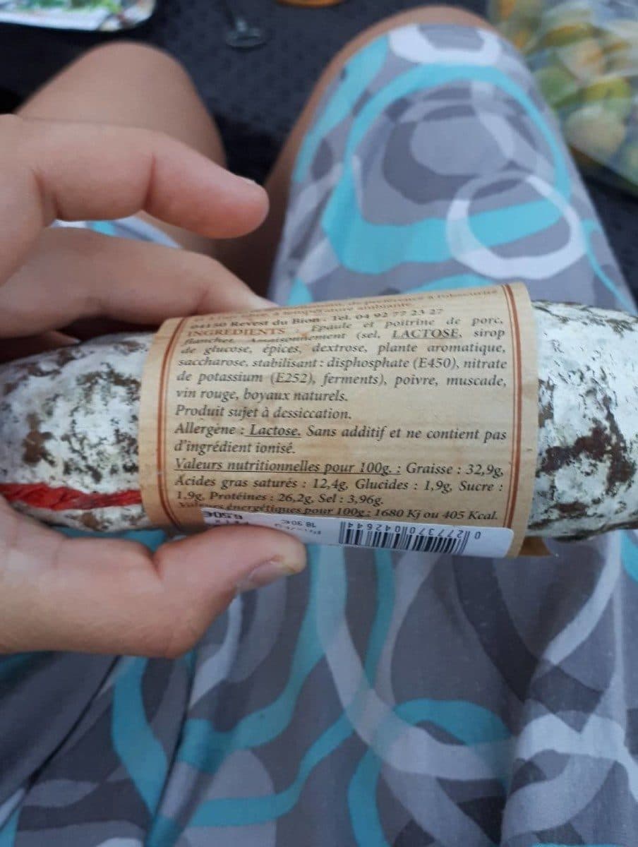 Open Food Facts Saucisson packshot