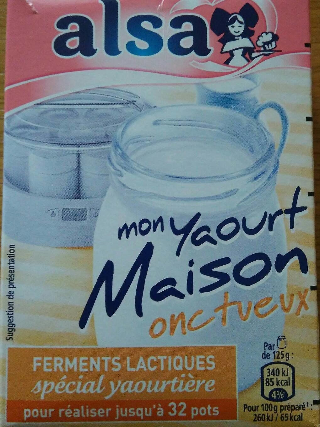 Alsa Mon Yaourt maison onctueux packshot