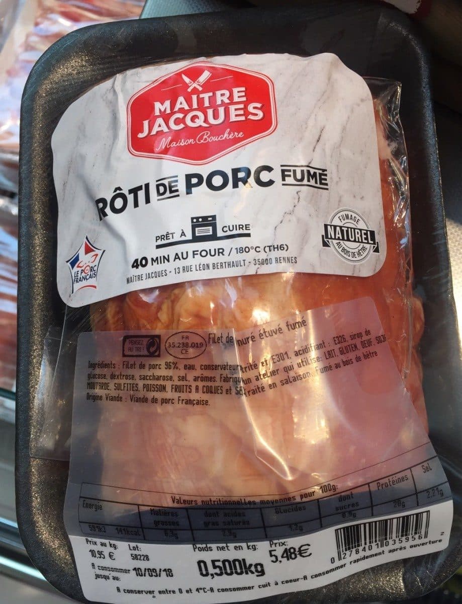 Maître Jacques Roti de porc packshot