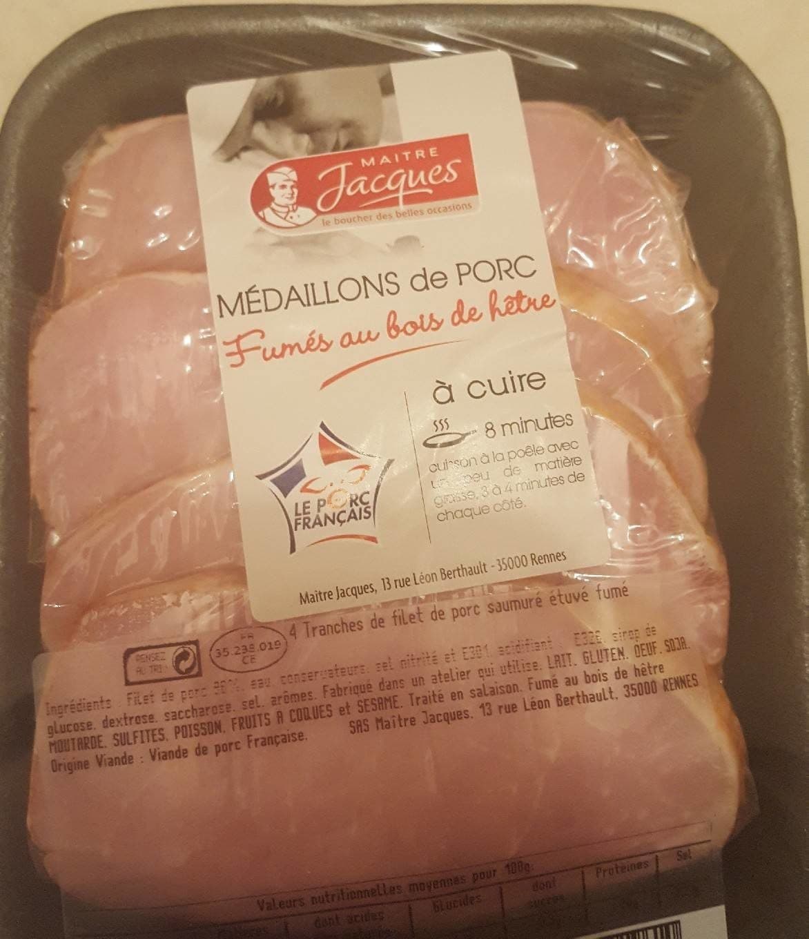 Maitre Jacques Médaillons de porc packshot