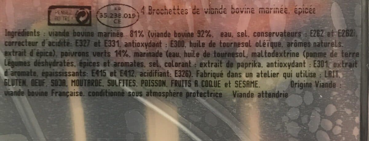 Maître Jacques Brochettes de boeuf a la mexicaine packshot