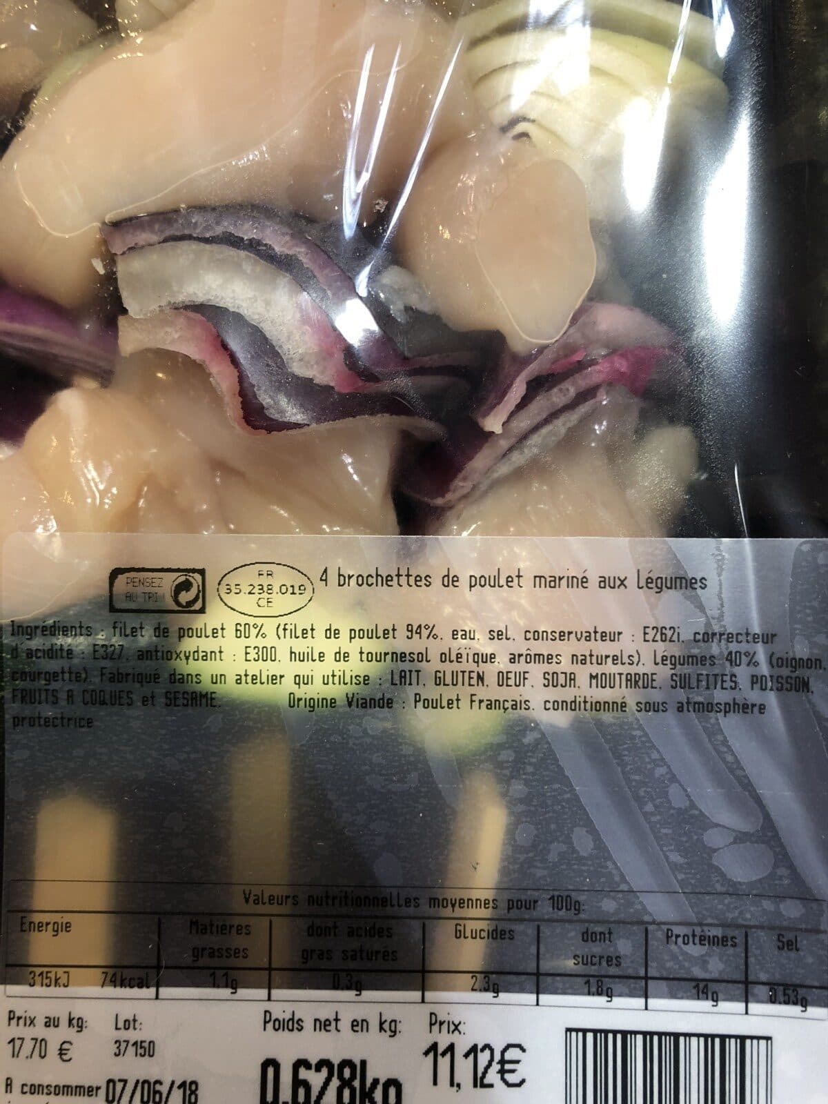 Maître Jacques Brochette de porc packshot