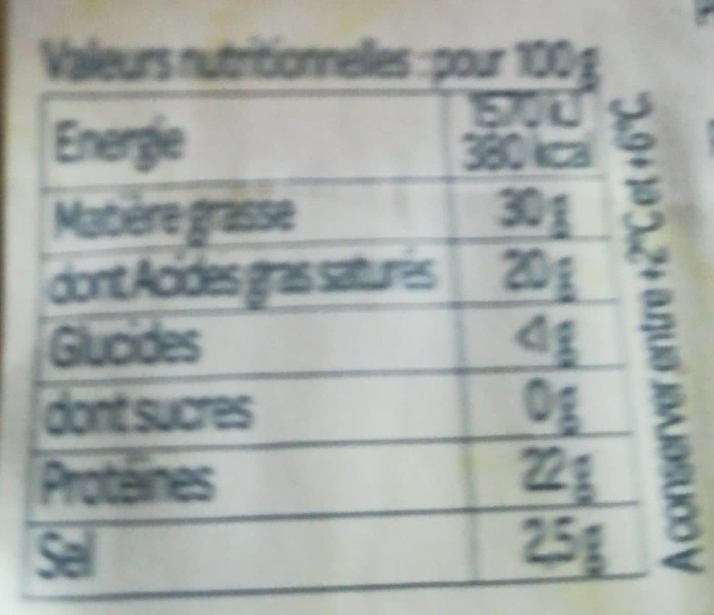 Open Food Facts Bleu d'Auvergne au lait cru packshot