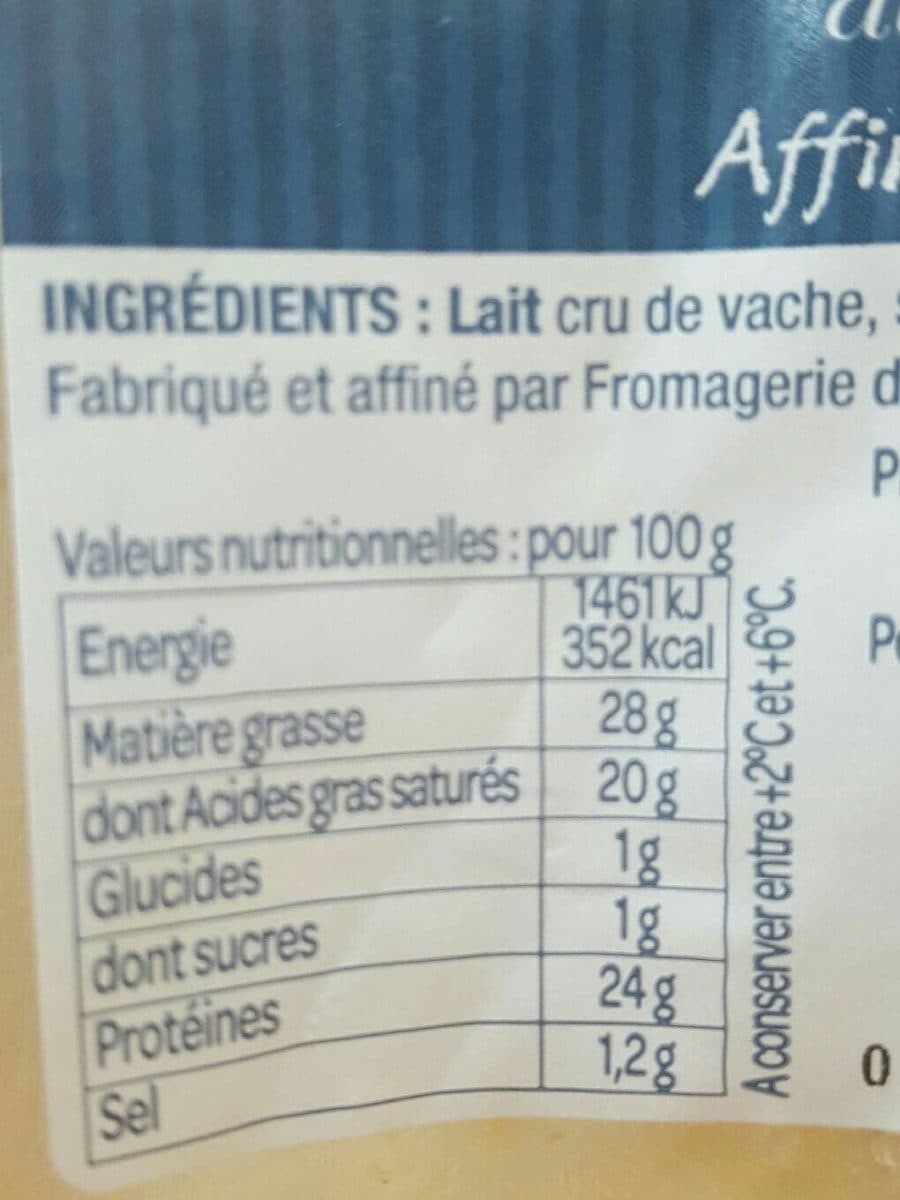 Open Food Facts Morbier au lait cru packshot