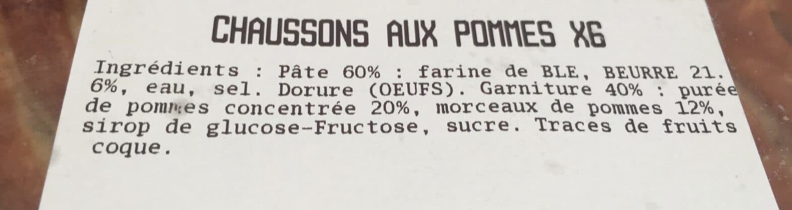 Open Food Facts Chaussons aux pommes packshot