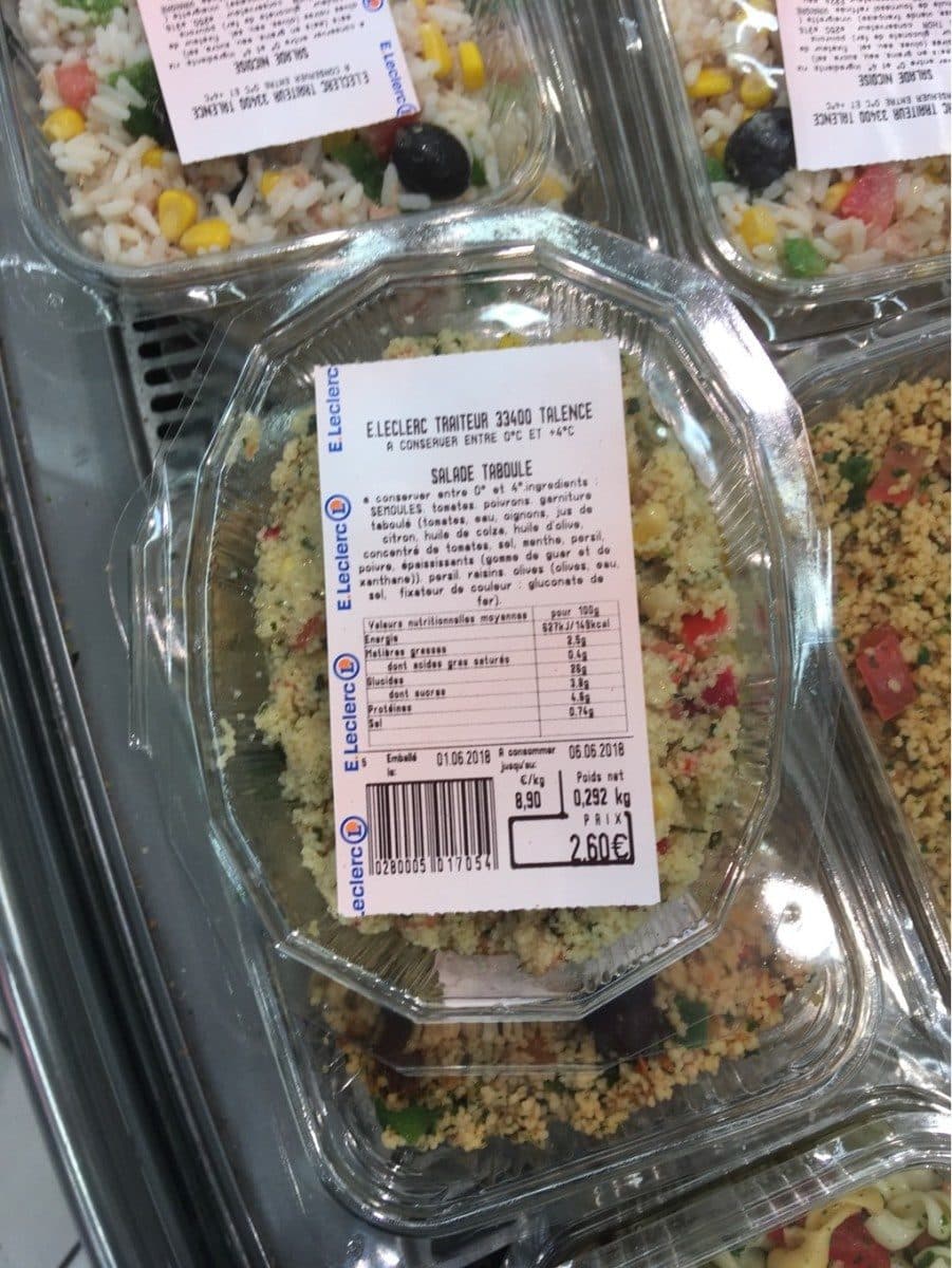 Open Food Facts Salade taboulé packshot