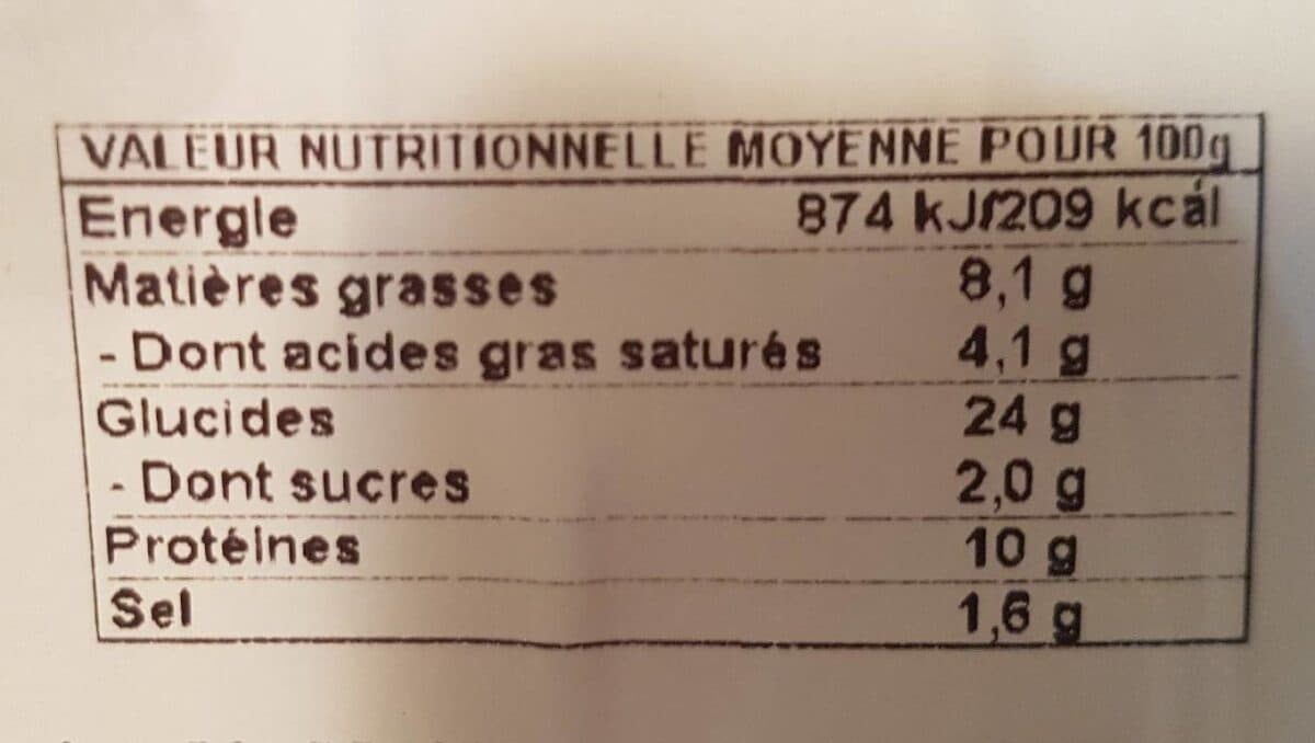 Open Food Facts Pizza chèvre packshot
