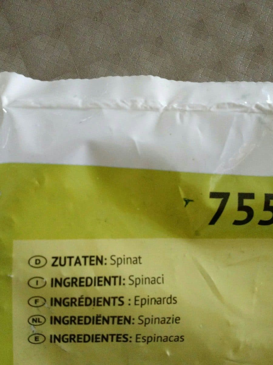 Open Food Facts Épinard haché packshot