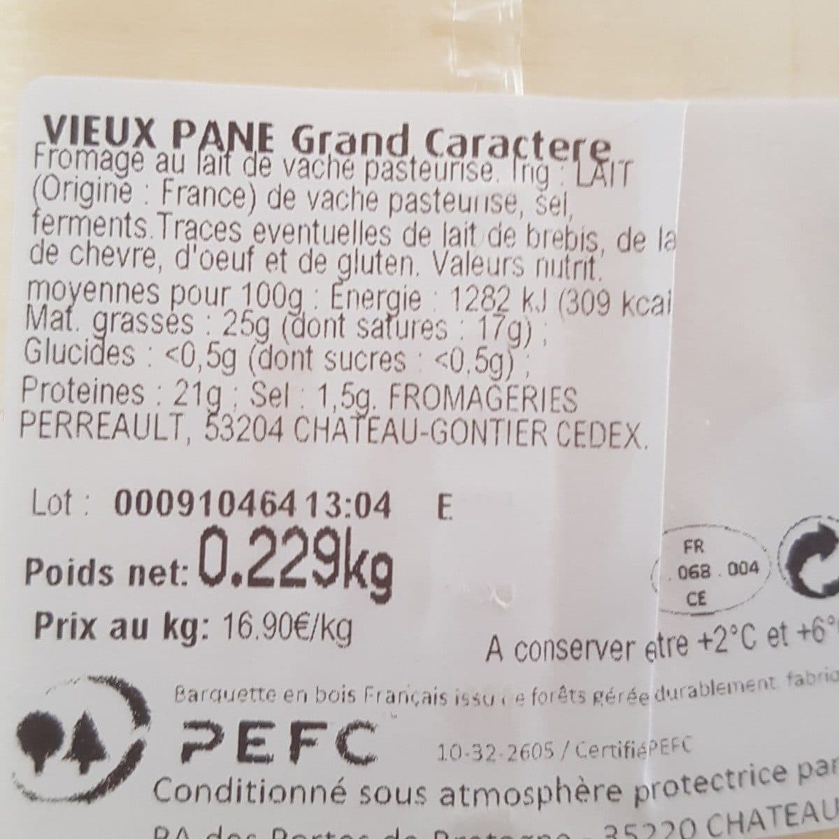 Open Food Facts Vieux pané packshot