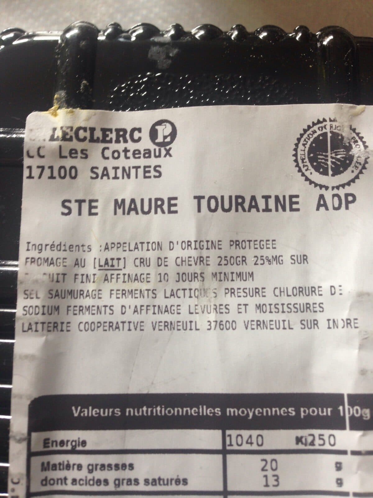 Open Food Facts Sainte maure de touraine packshot